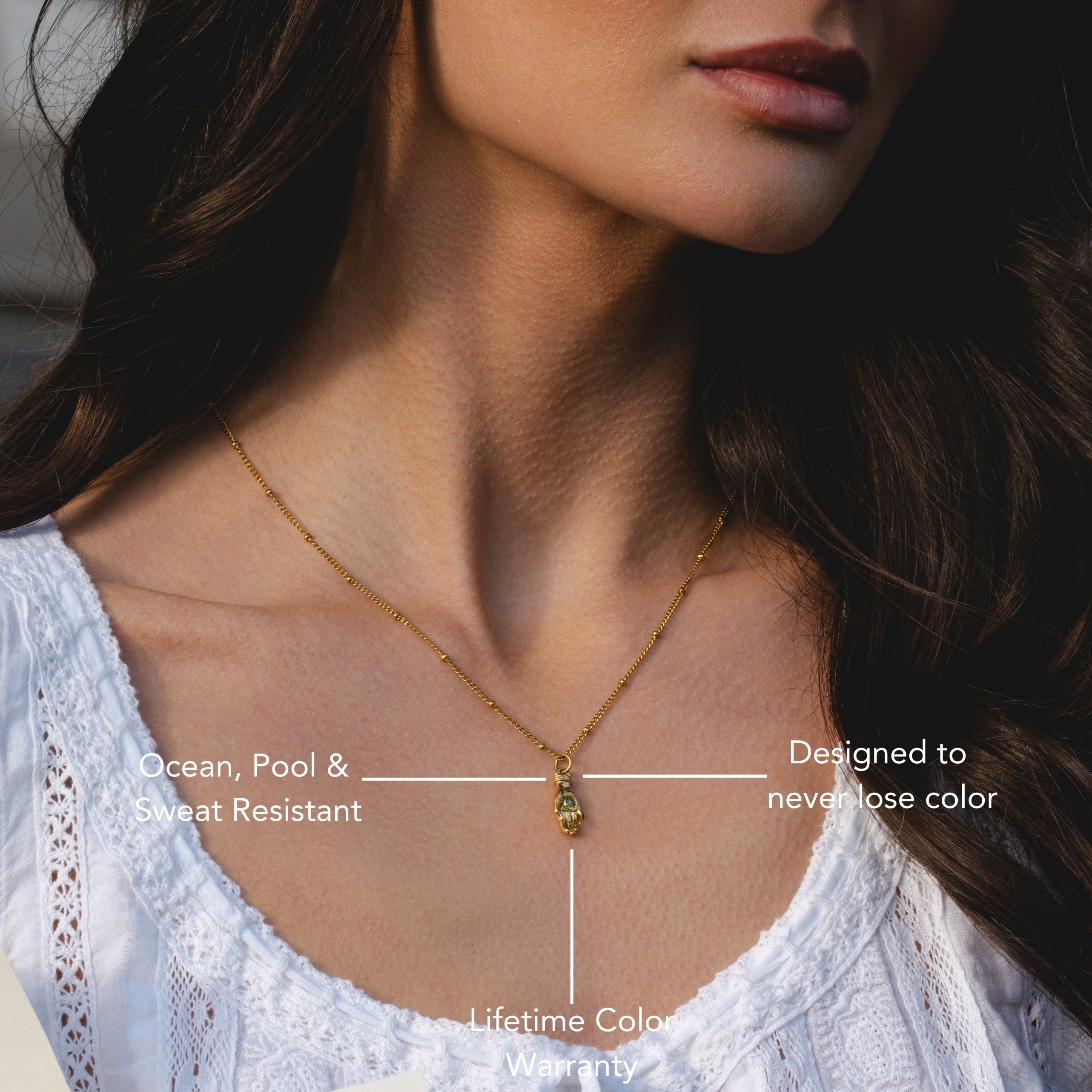 Guardian Hand Necklace Soft Close Up