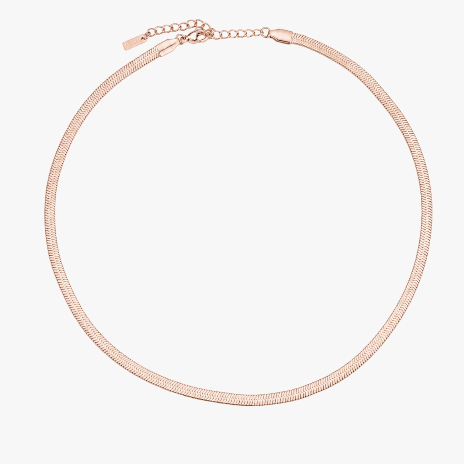 Herringbone Choker Rose Gold