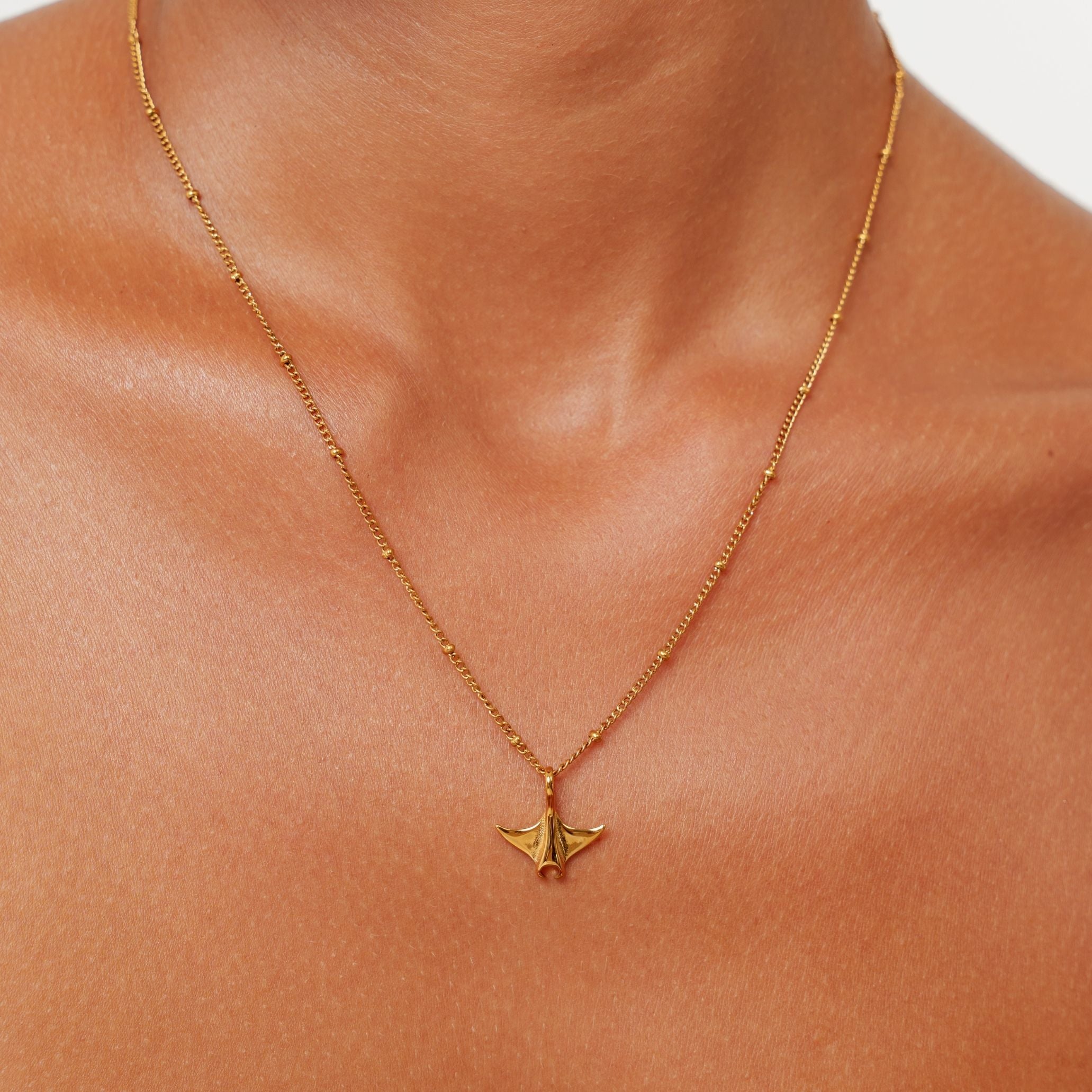 Gold Manta Necklace
