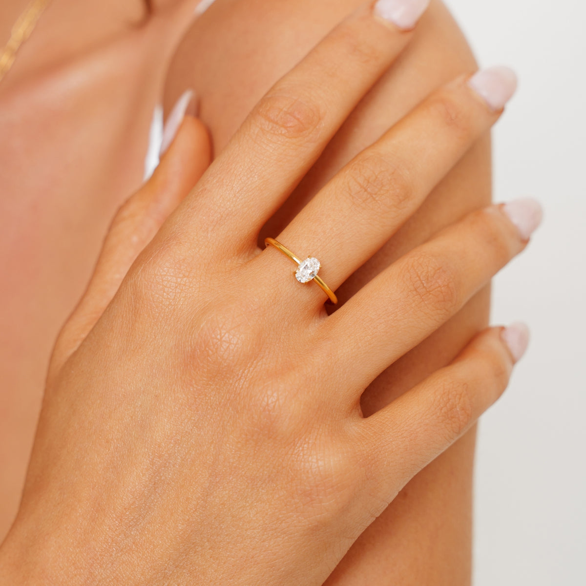 Moissanite Stone Ring