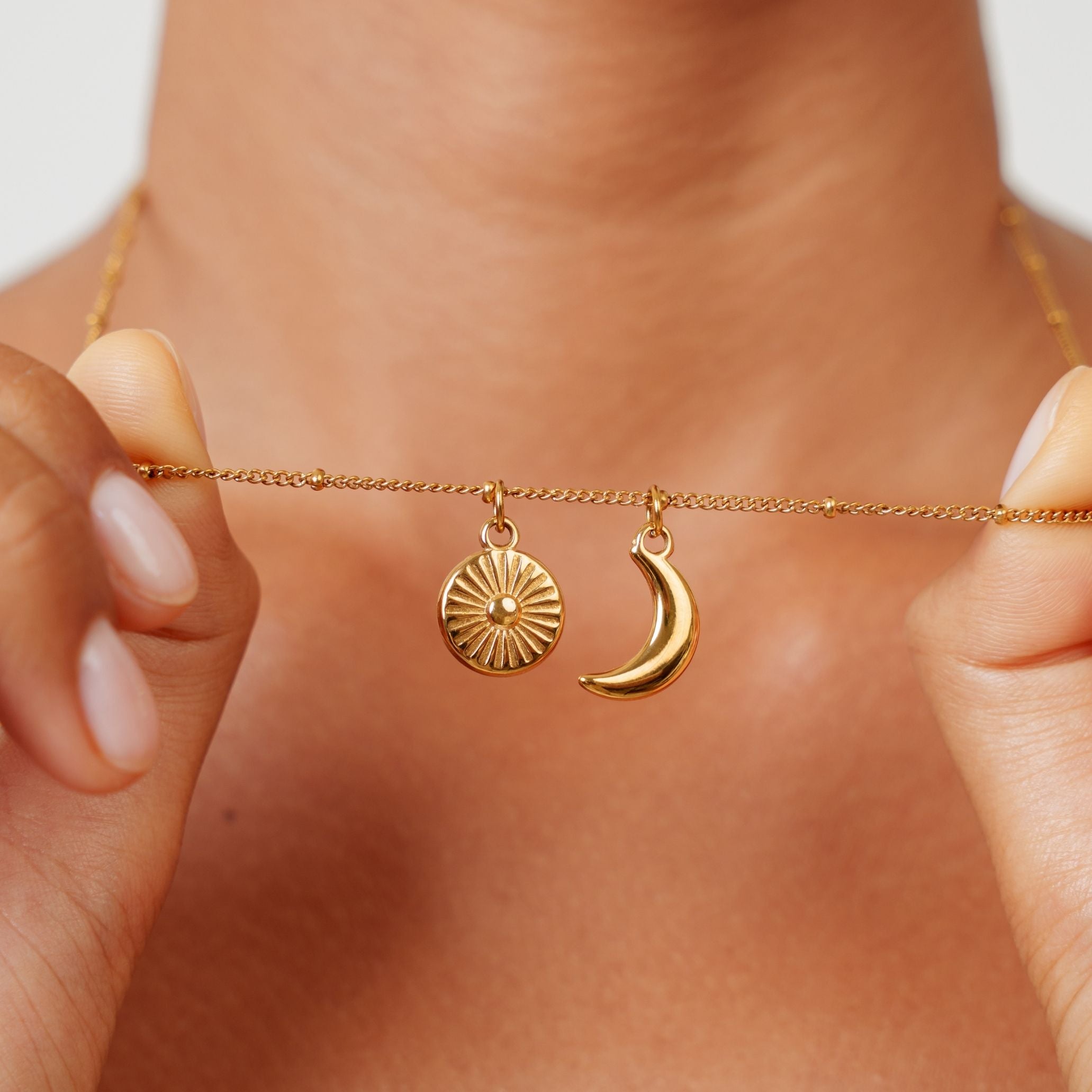 Moon And Sun Necklace