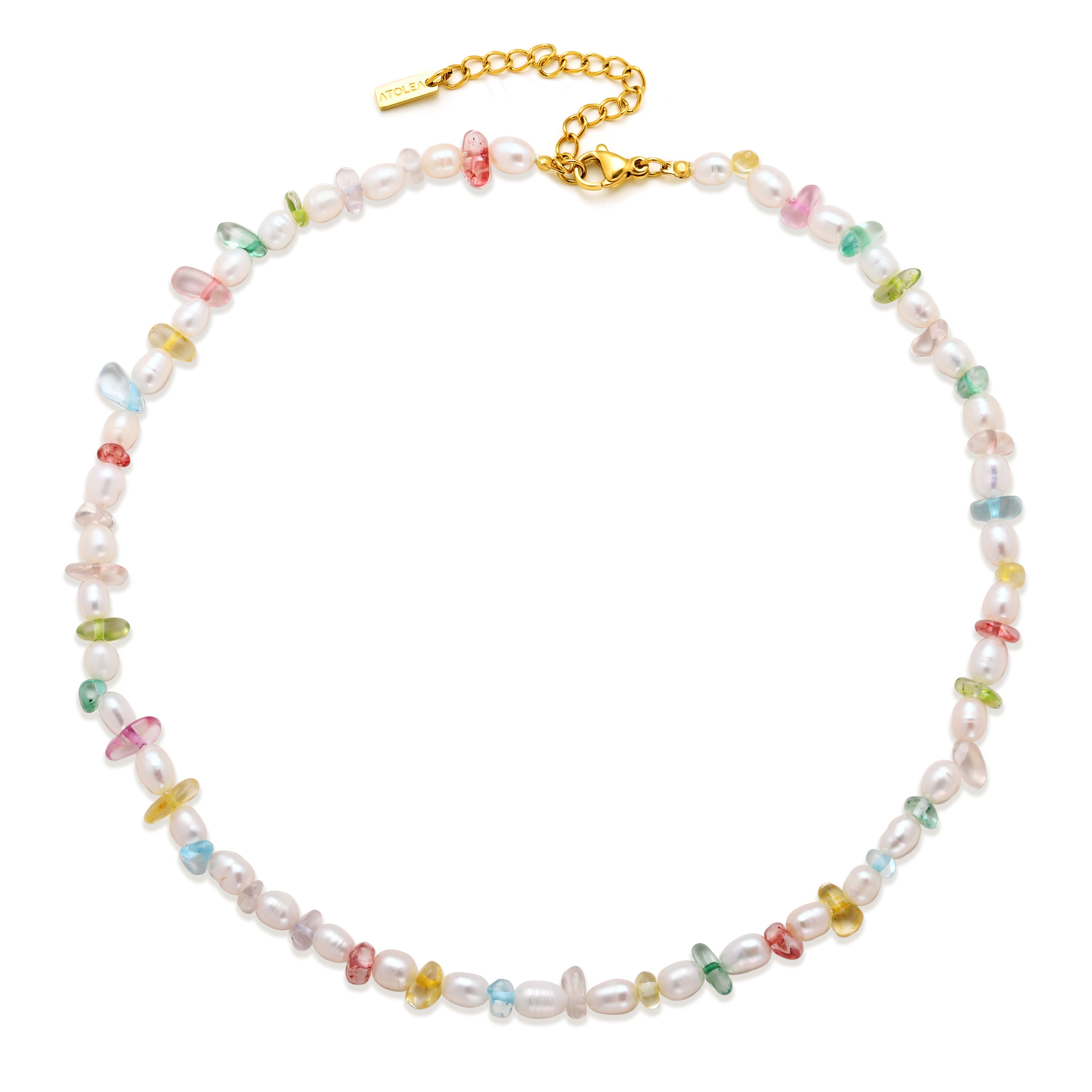 Multicolor Pearl Choker