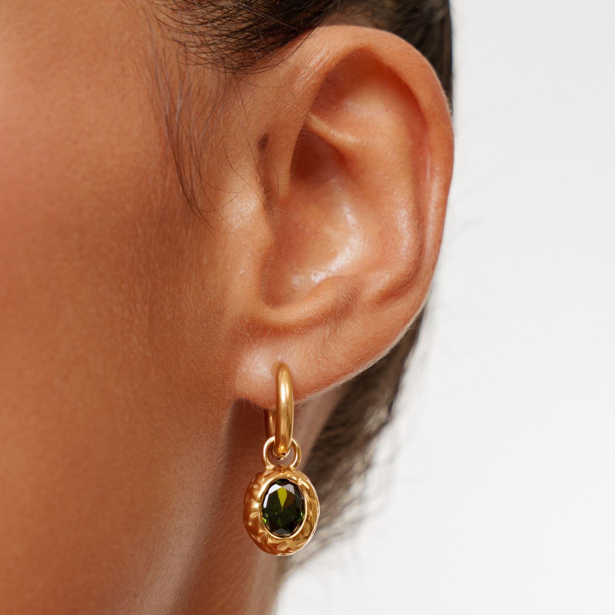 Olive Earrings Green