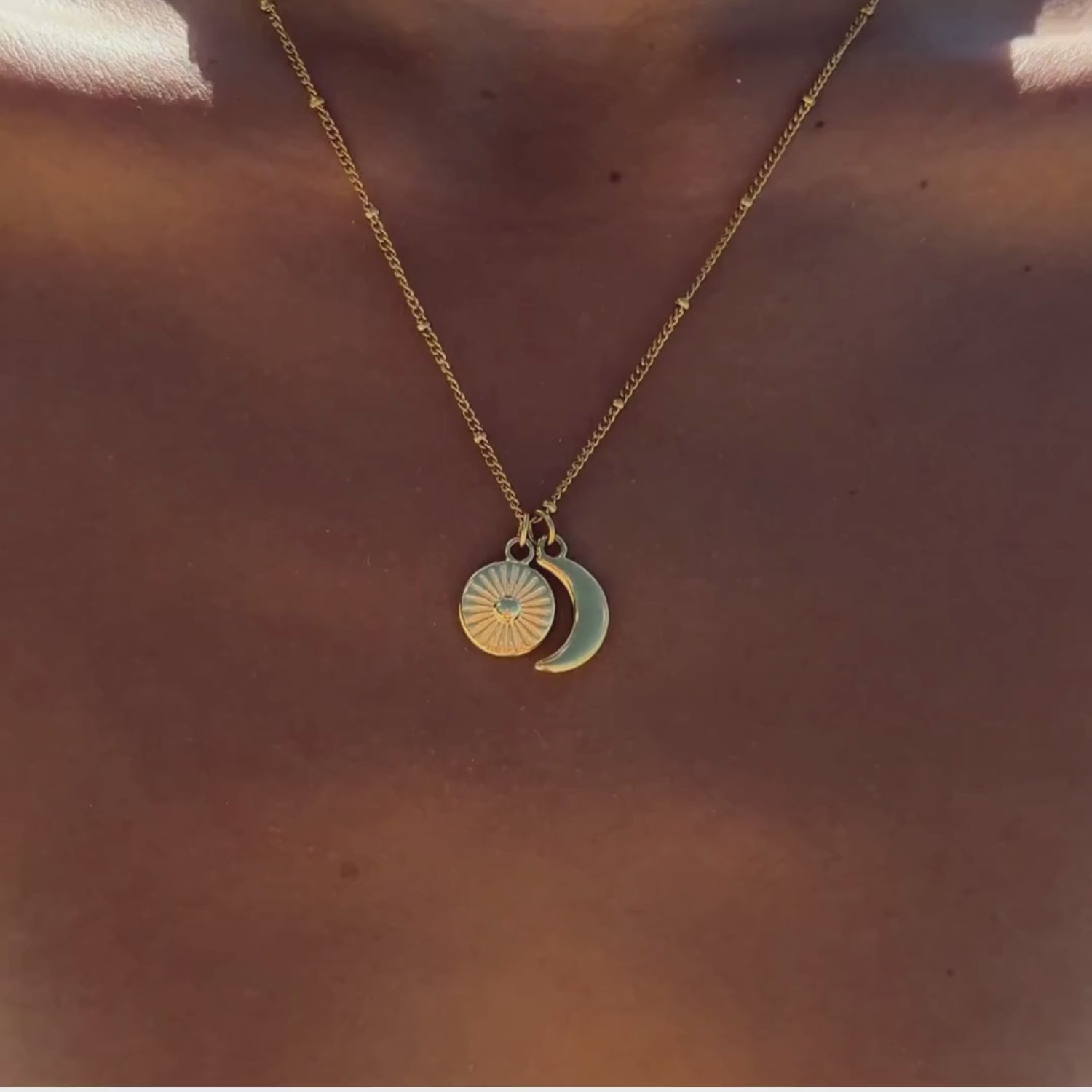 Moon  Sun Necklace