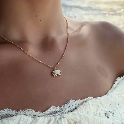 Gold Crab Necklace Video Preview