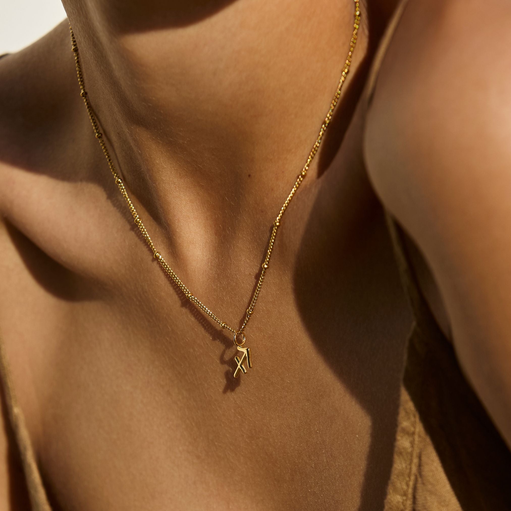 Sagittarius Zodiac Necklace Lifestyle Look