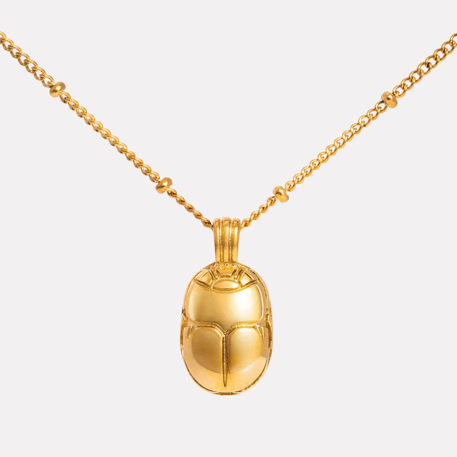 Scarab Necklace Closeup