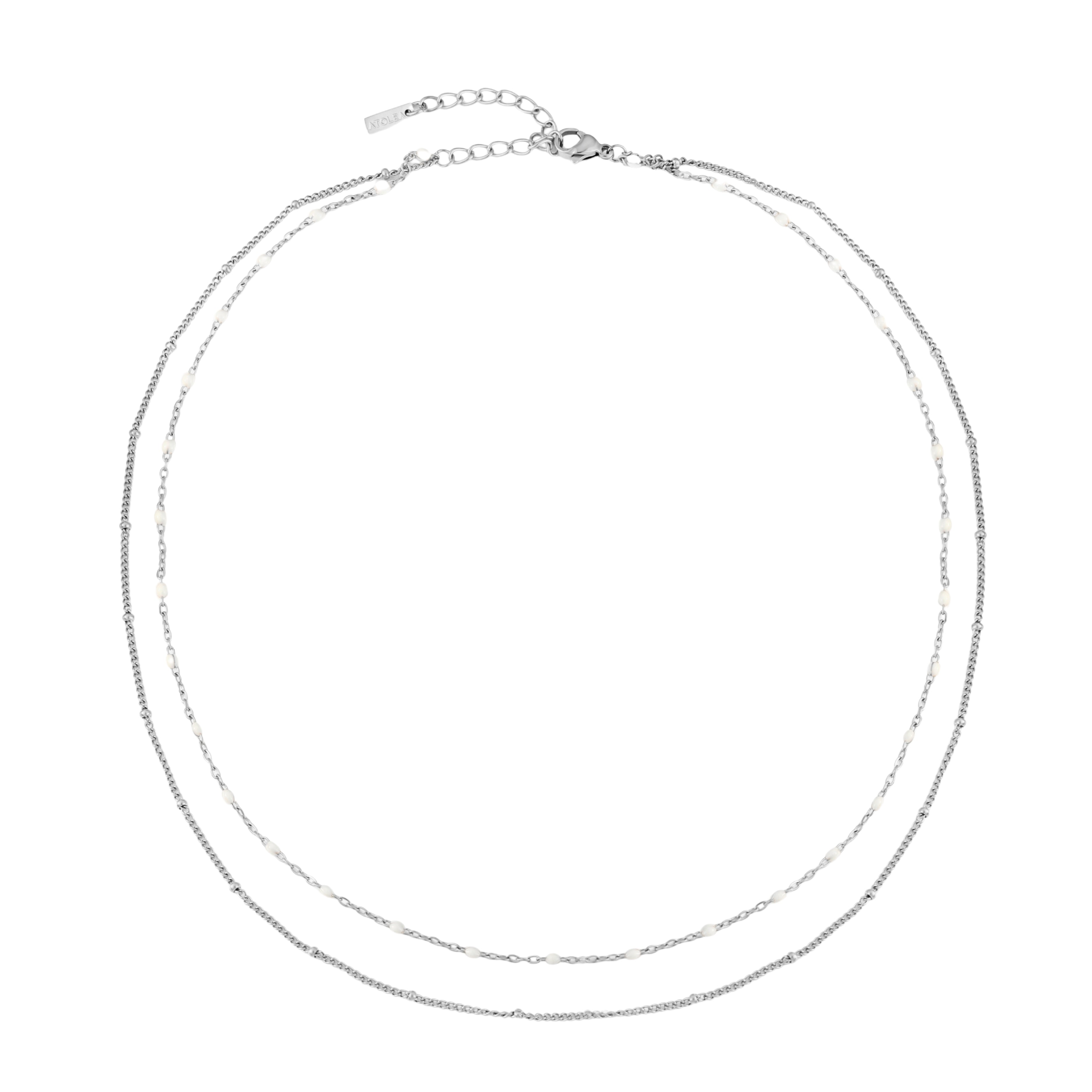 Silver Beaded Necklace