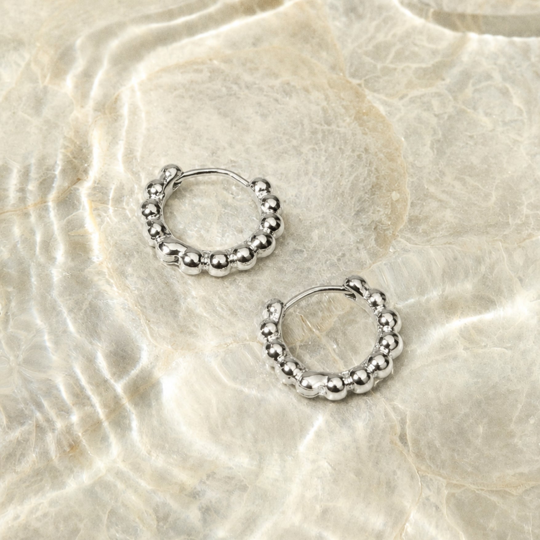 Silver Circle Earrings