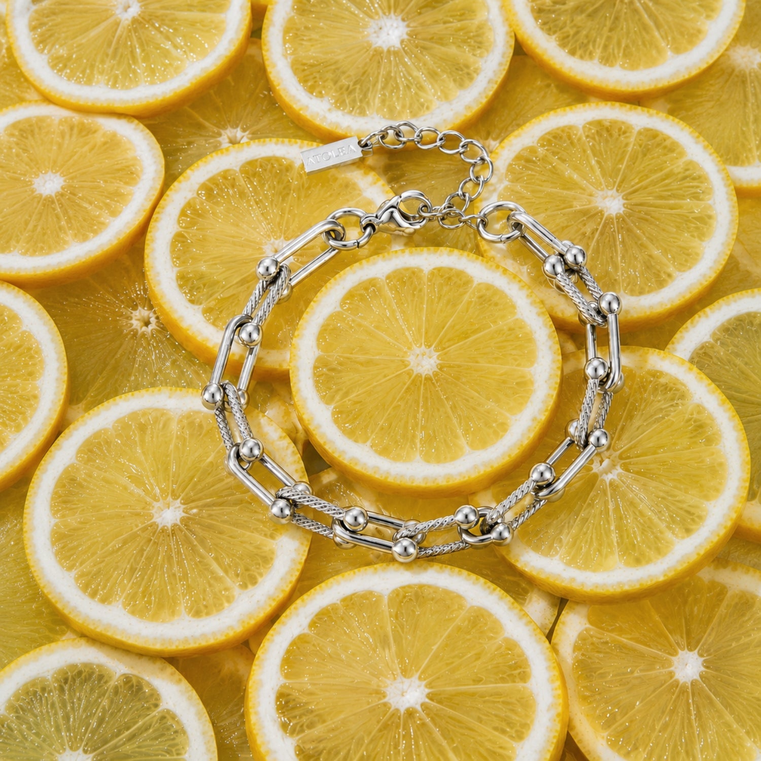 Silver Island Links Bracelet