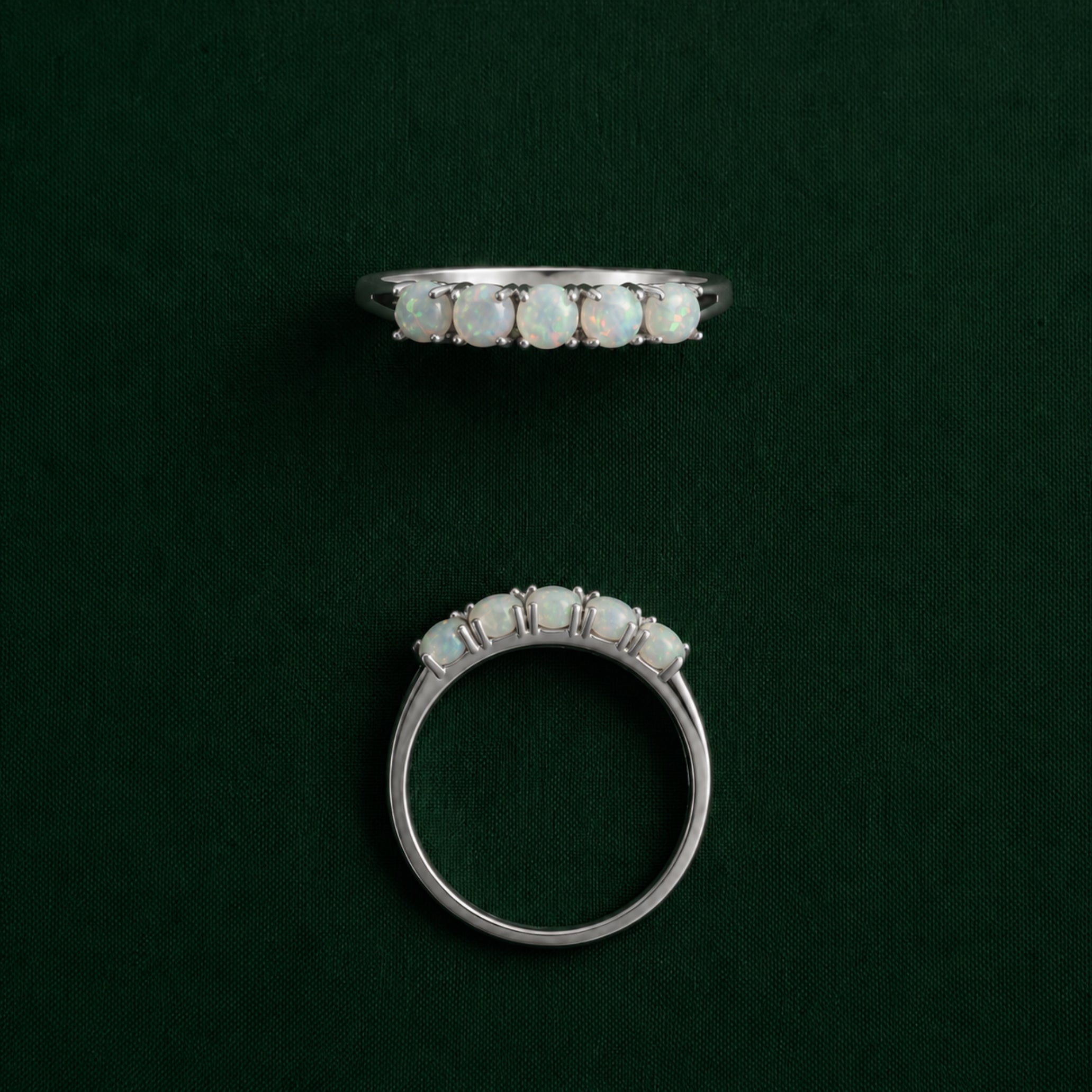 Silver Opal Band