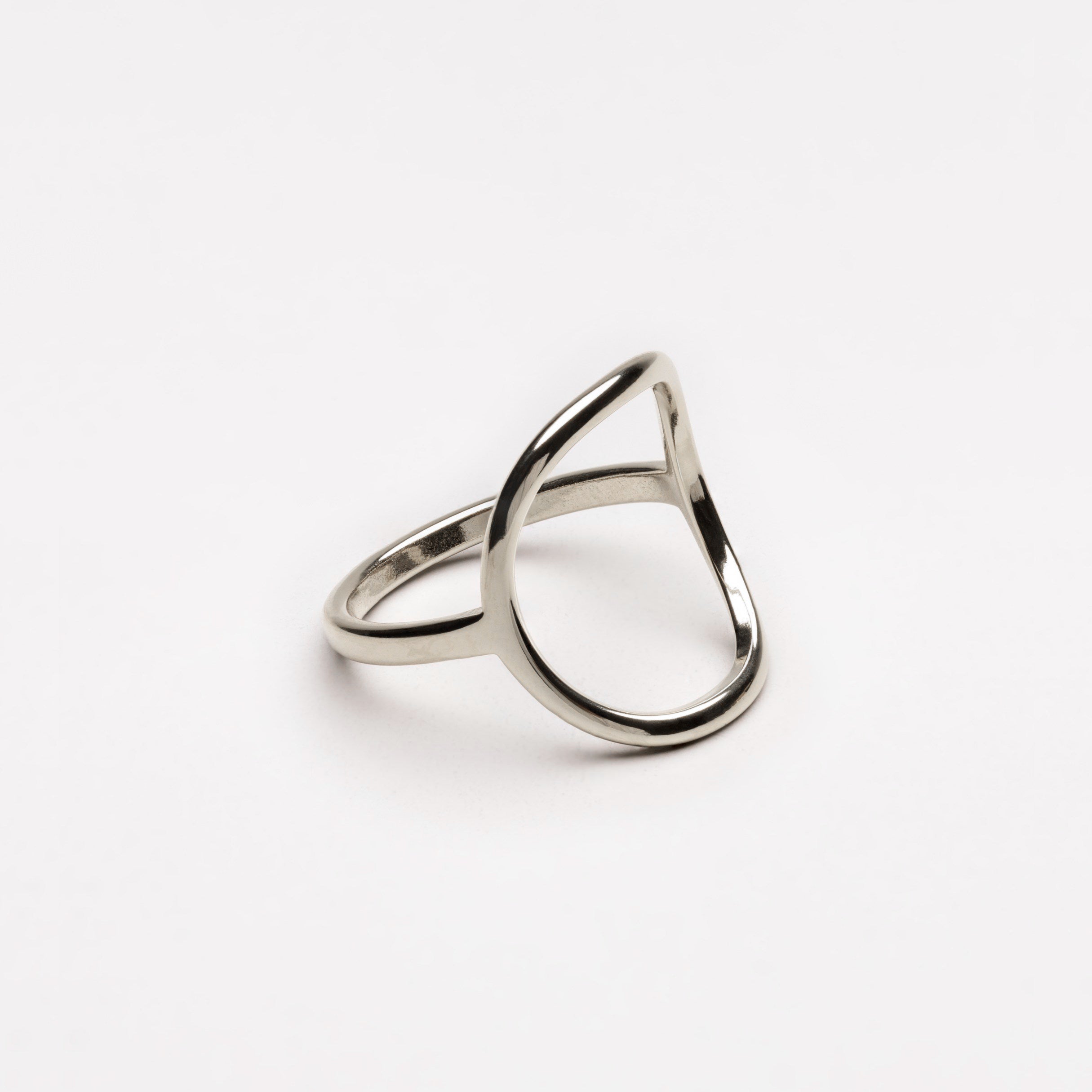 Silver Oval Ring