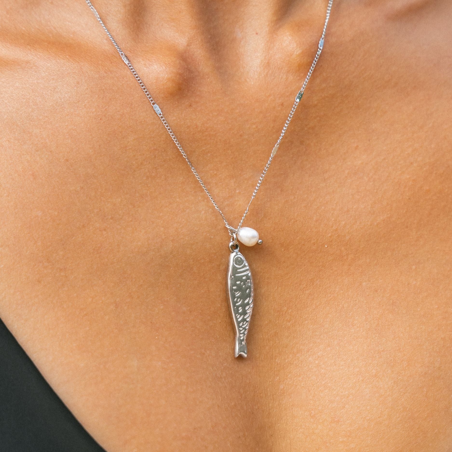 Silver Tinyfish Necklace