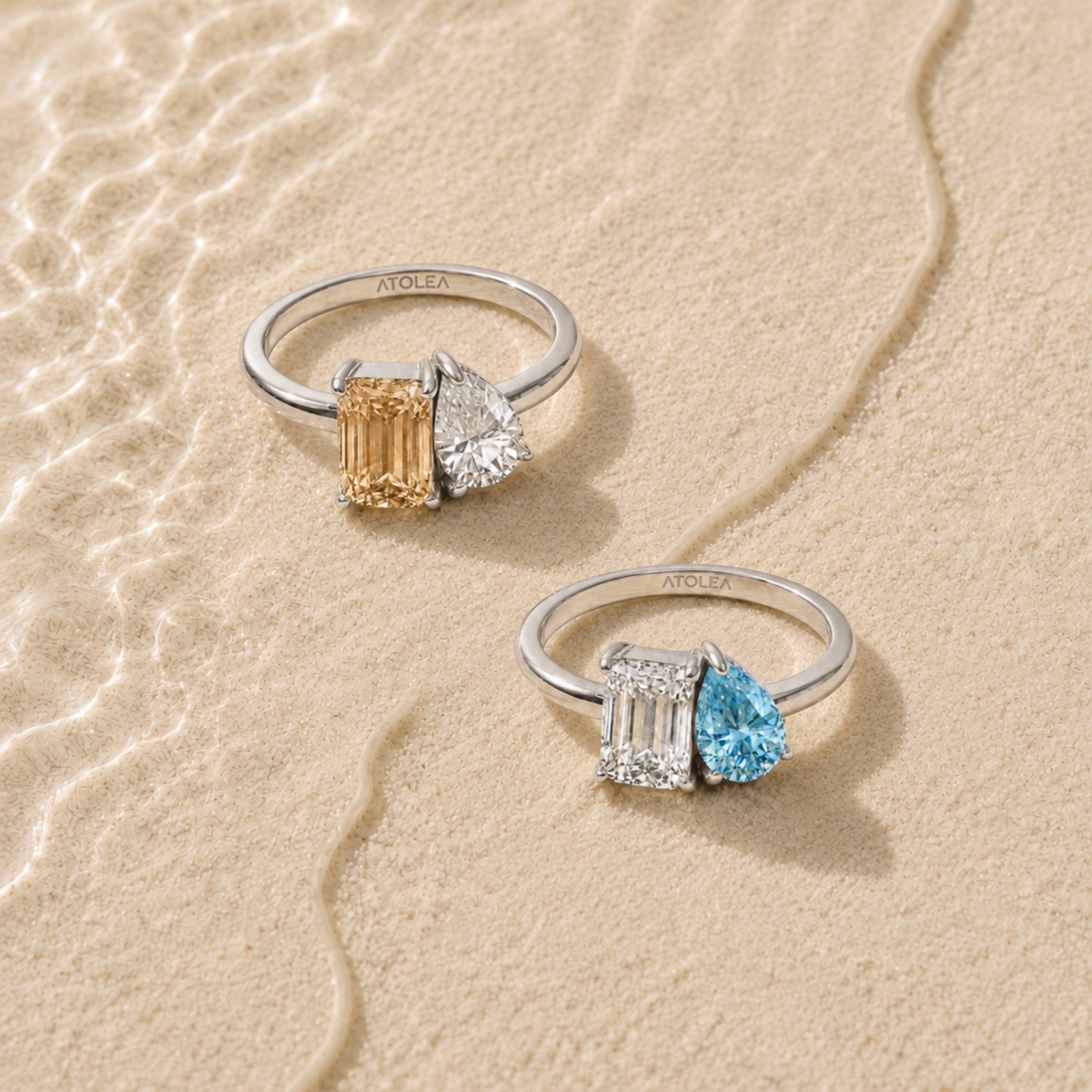 Silver Twin Rings