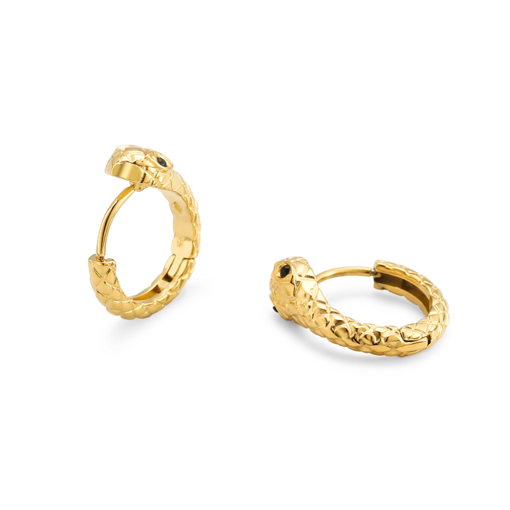 Snake Hoop Earrings