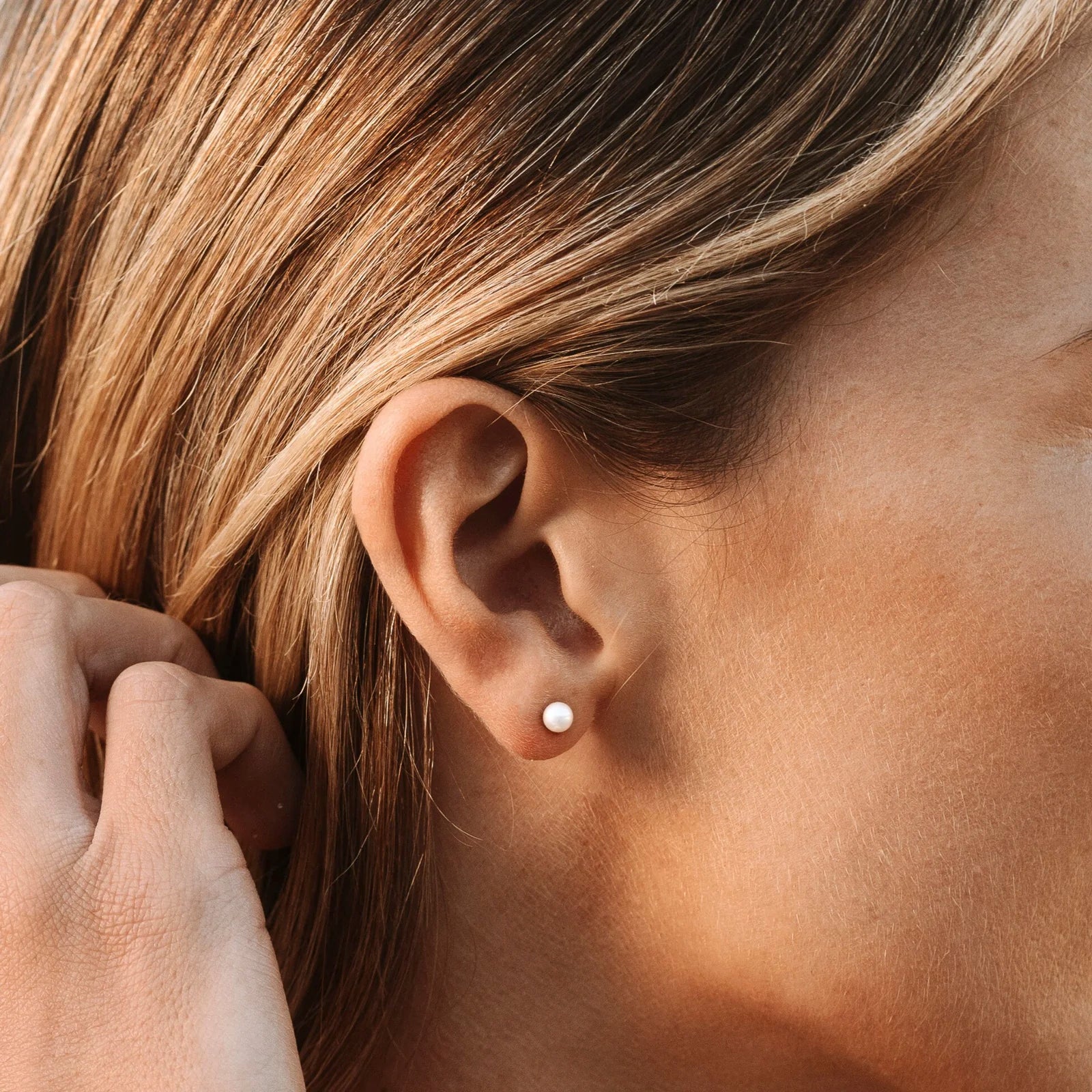 Pearl Stud Earrings