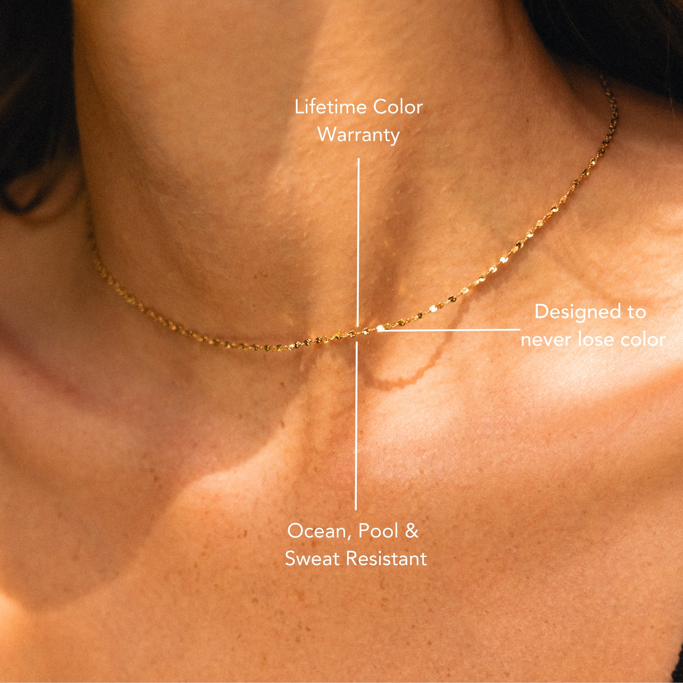 Swirl Choker Warm Tone Close Up