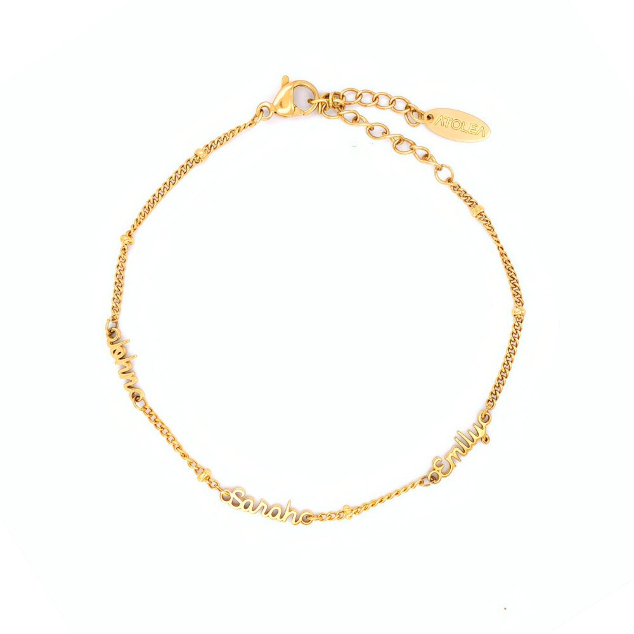 Three Name Bracelet