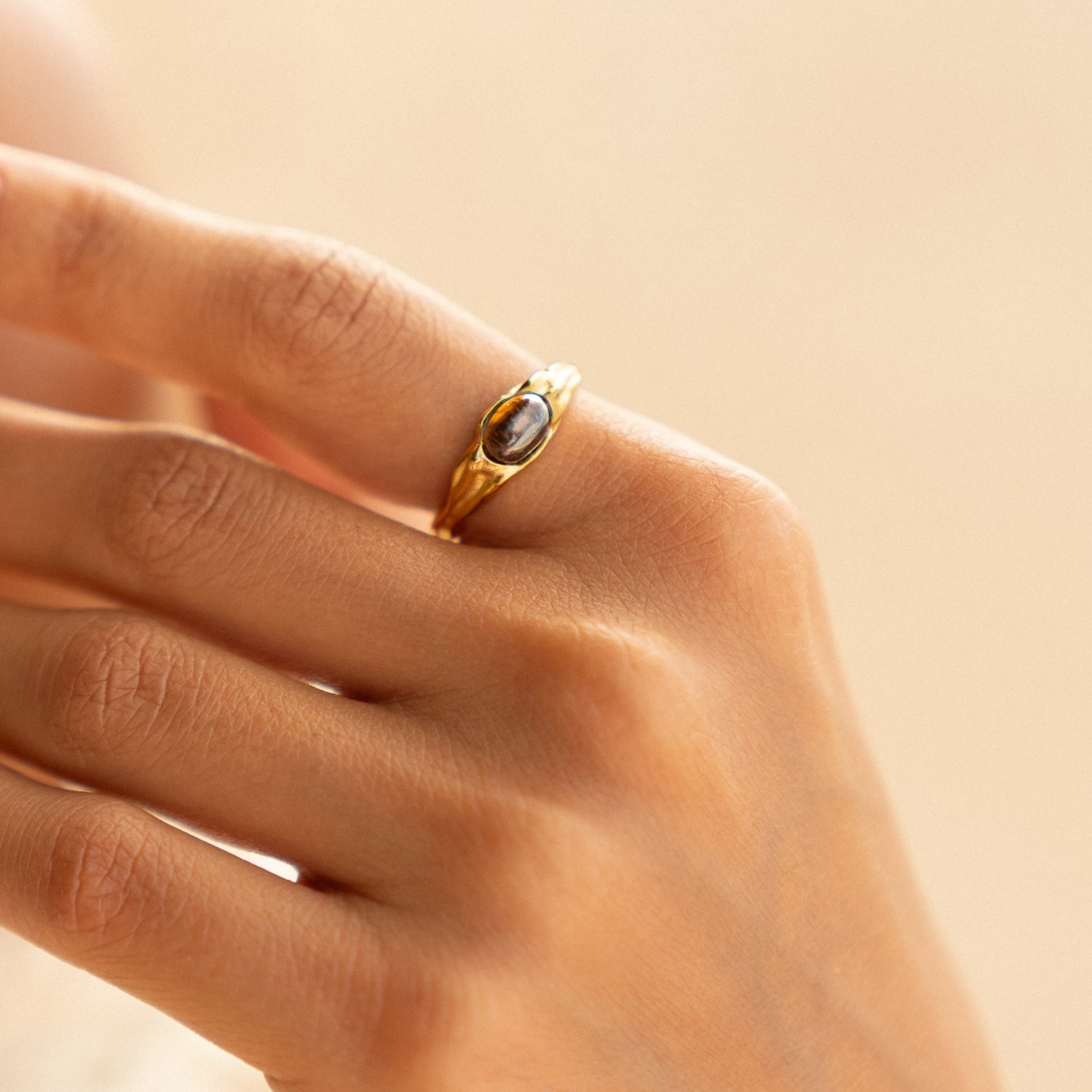 Tiger Eye Stone Ring