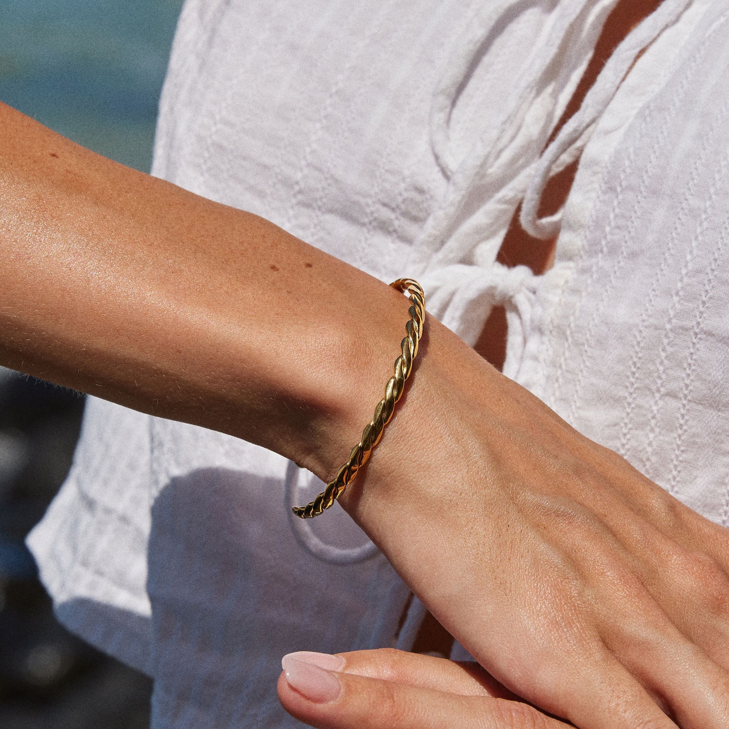 Twisted Gold Cuff 