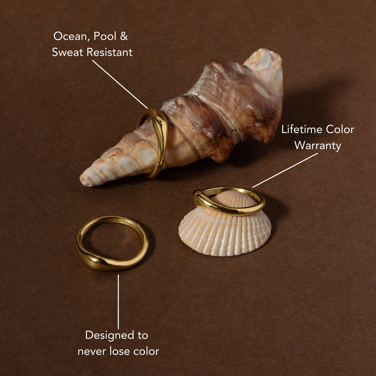 Waterproof Trio Rings