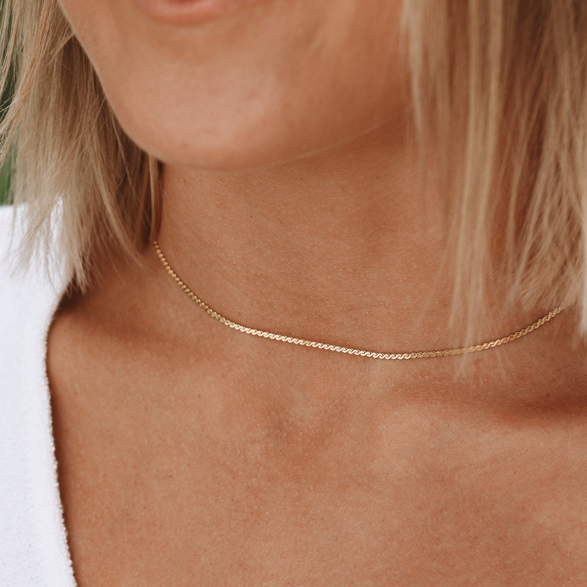 Wave choker sale necklace