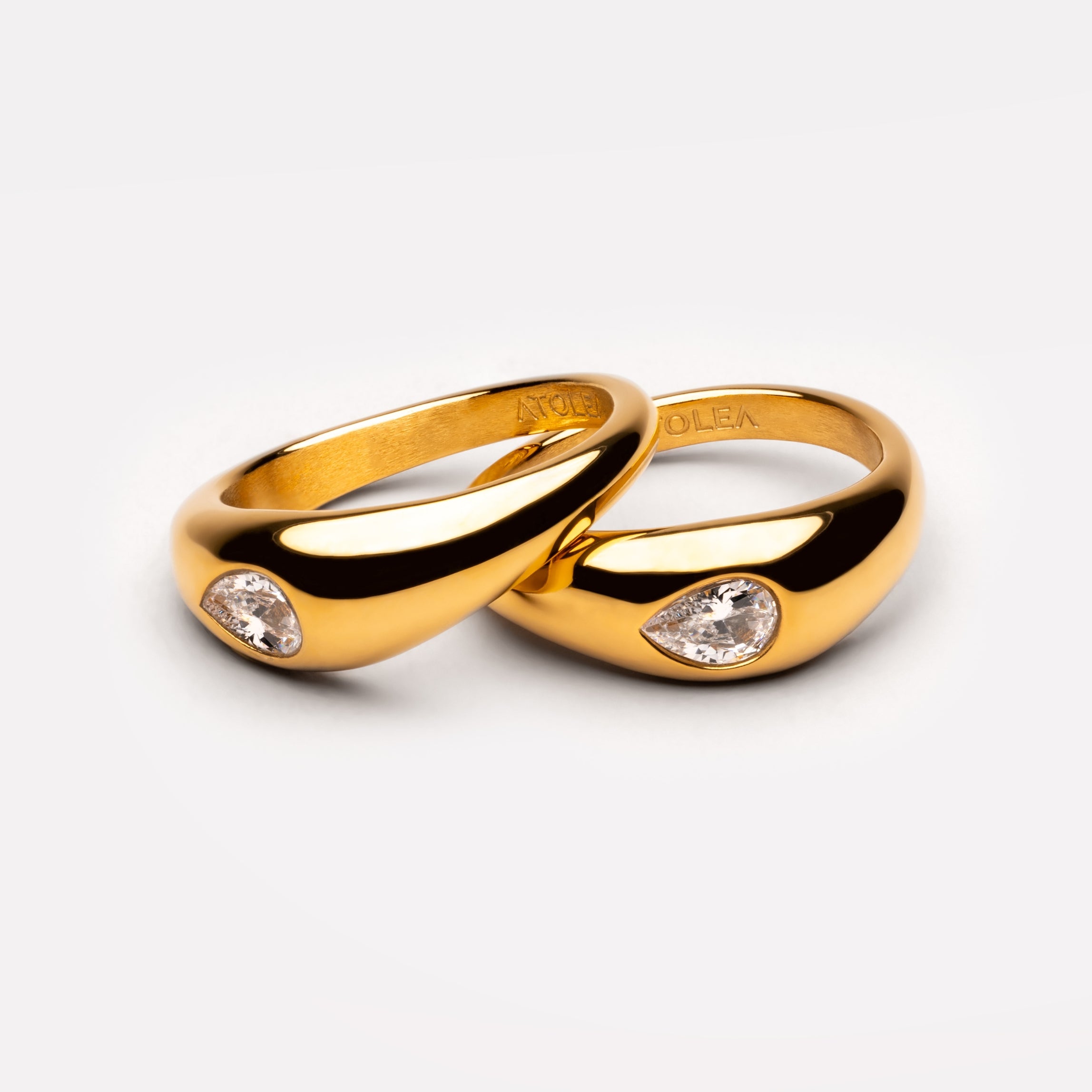 Zircon Twin Rings