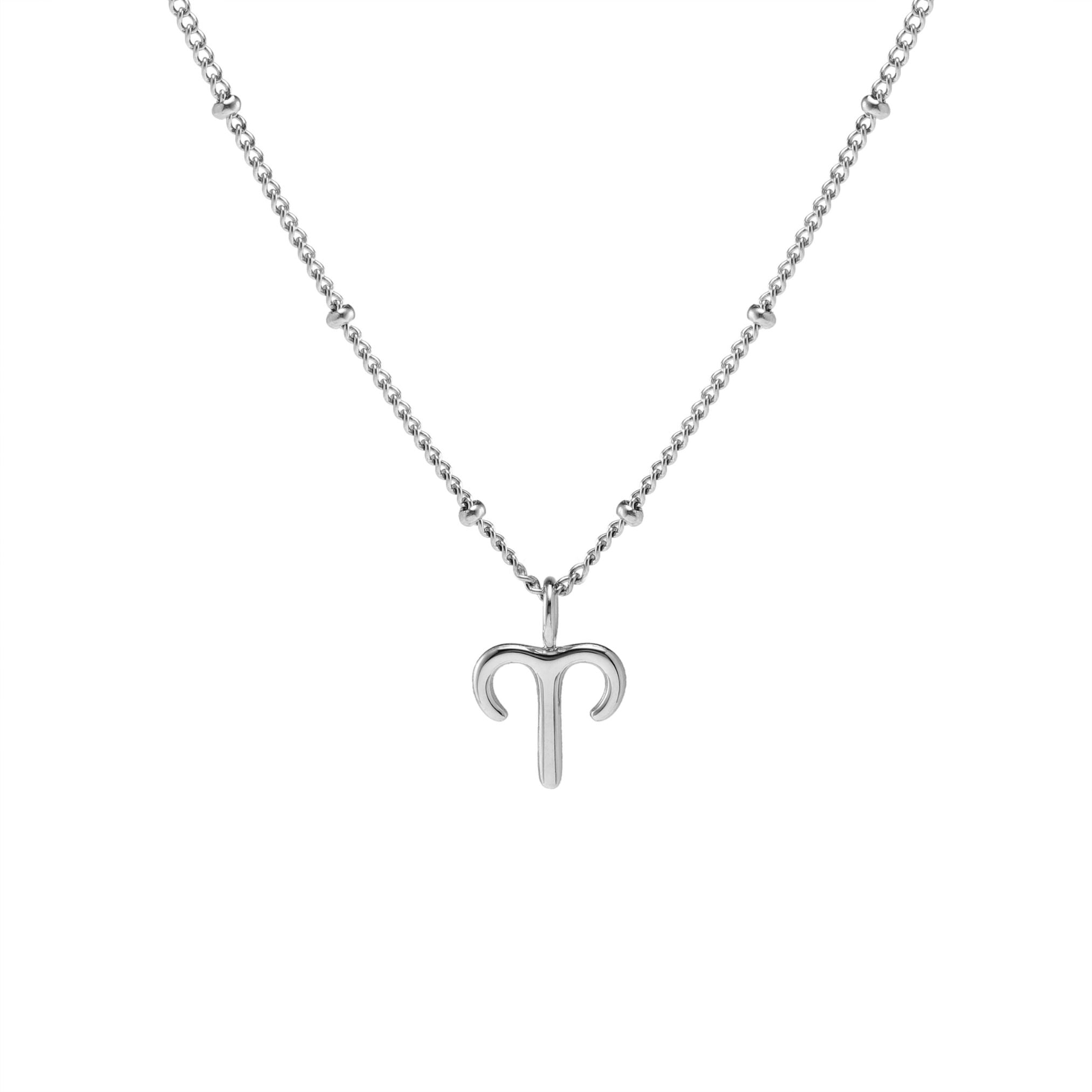 Zodiac Necklace Aries Silver