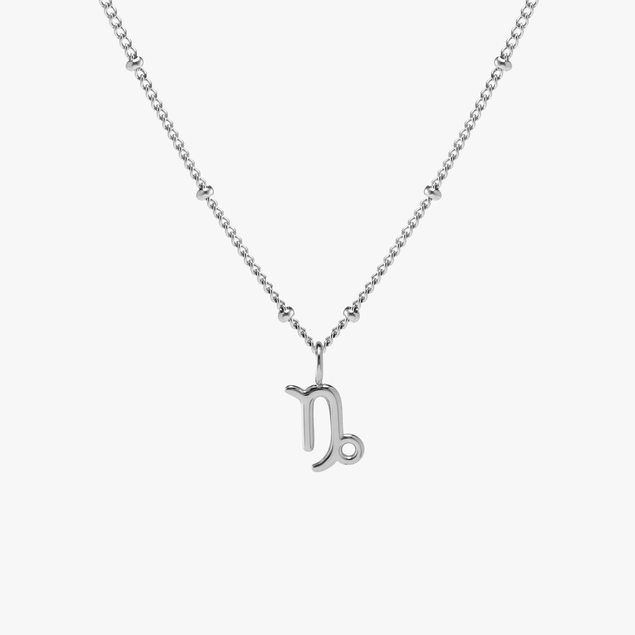 Zodiac Necklace Leo Silver