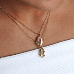 Gold Cowrie Necklace