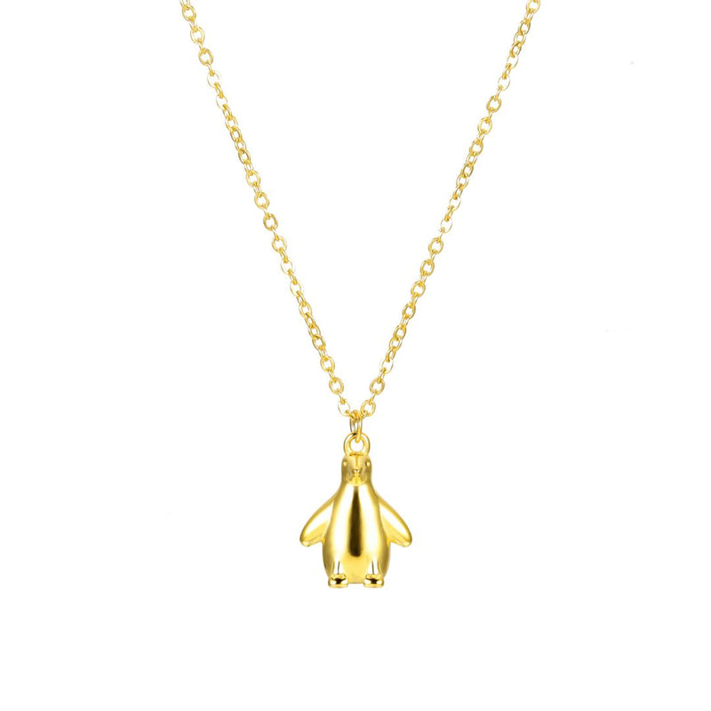 Gold Penguin necklace
