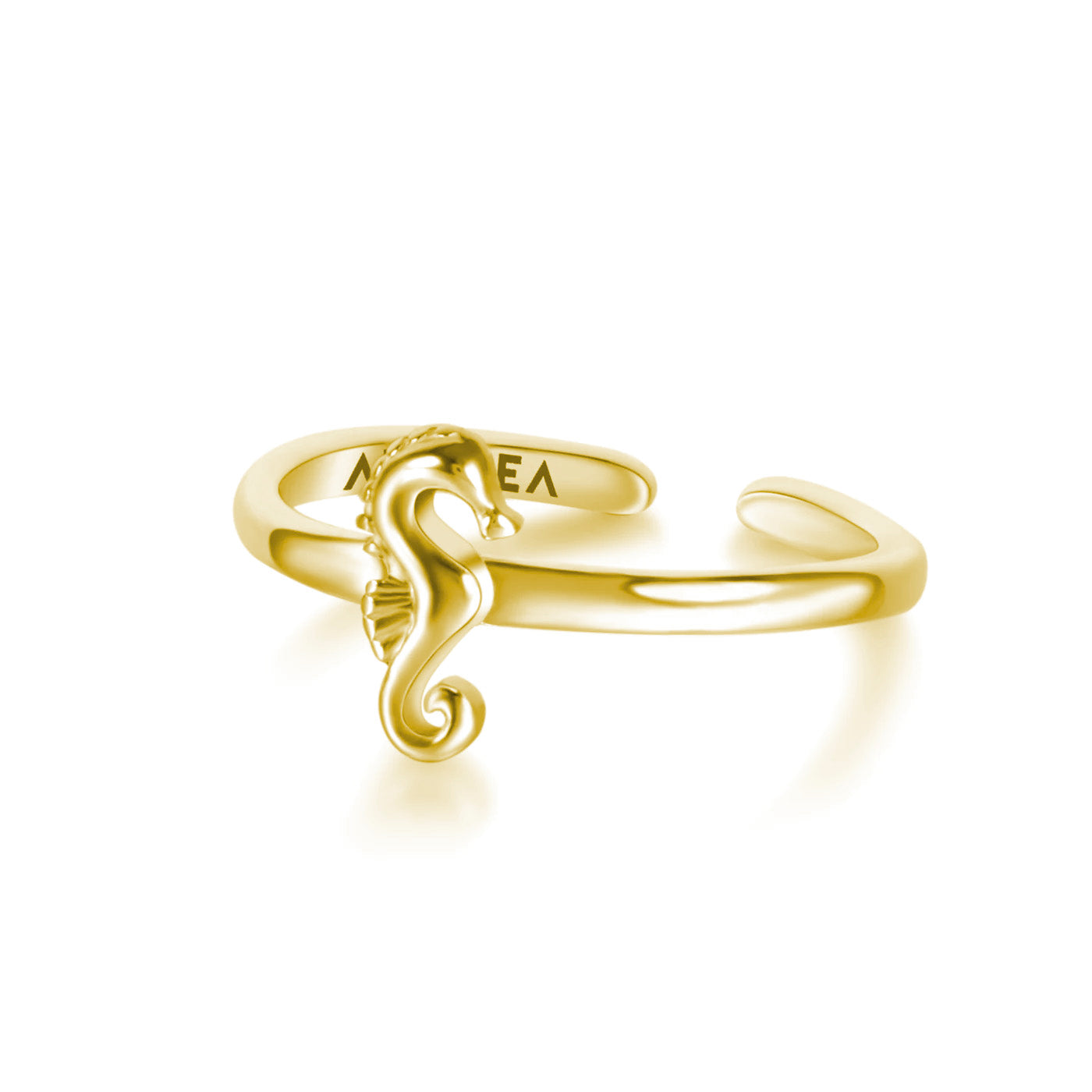 Gold Seahorse Ring