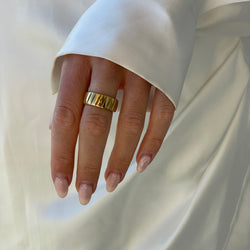 Gold bold ring