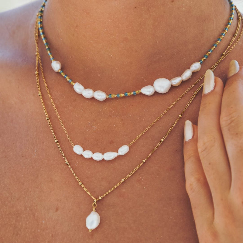 Layered summer vibes necklace