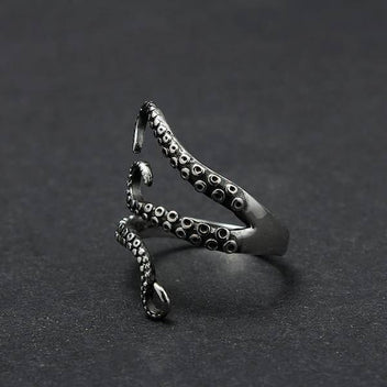 Stainless Steel Octopus Ring