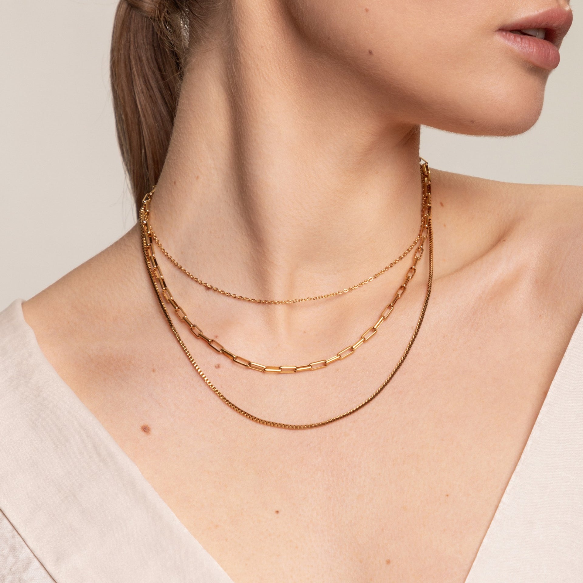 The Siena Layered Pendant Necklace Set