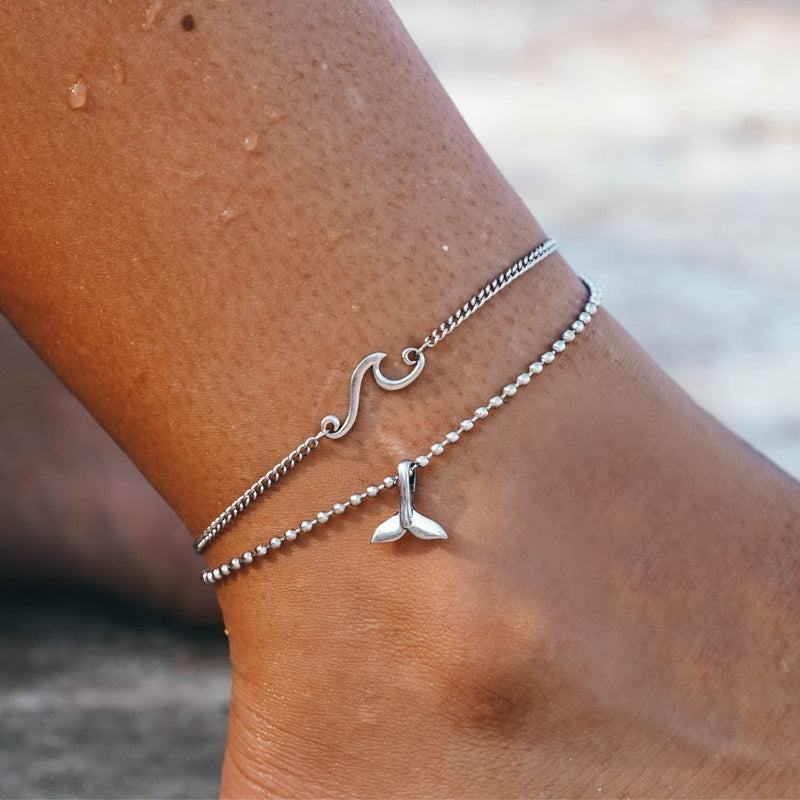 Whale Tail Anklet (5604486152360)